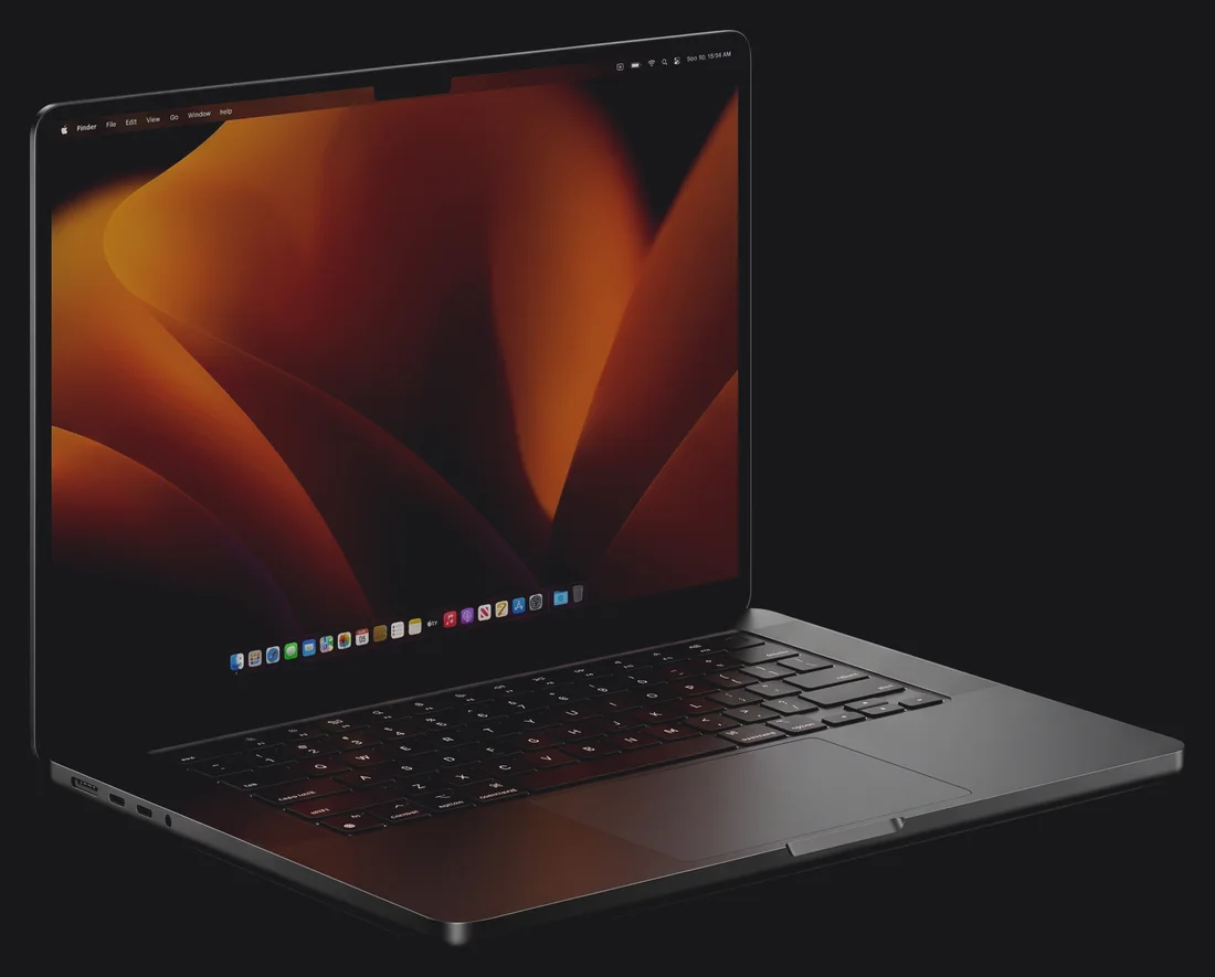 MacBook Pro aberto
